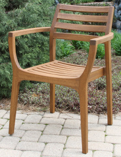 20420 - Danish Eucalyptus Stacking Chair, 4pk. (2)
