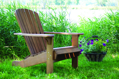 CD3111 - Adirondack Chair with Built-in Ottoman, Ottoman is Stowed away